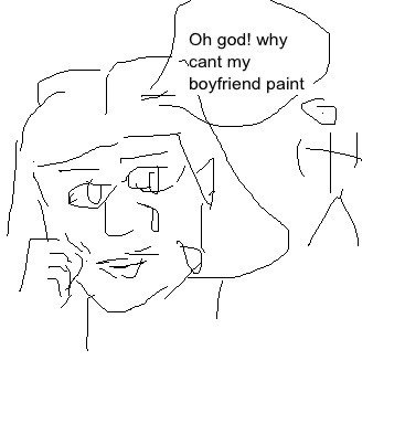 Oh god! Why can't my boyfriend paint