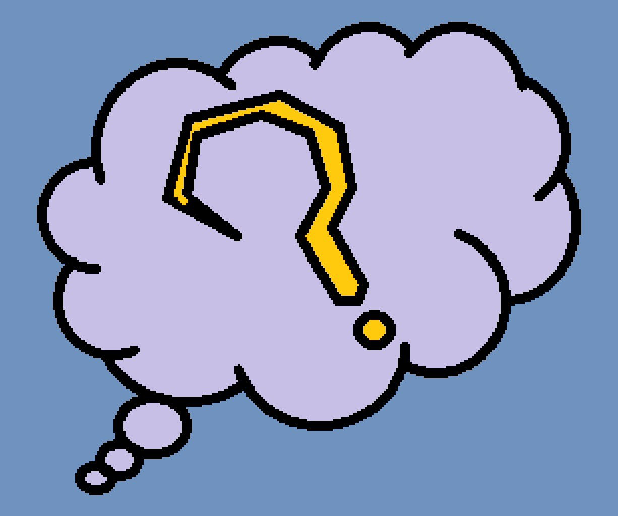 Question mark thought