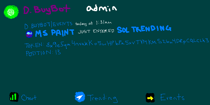 MS PAINT just entered SOL TRENDING