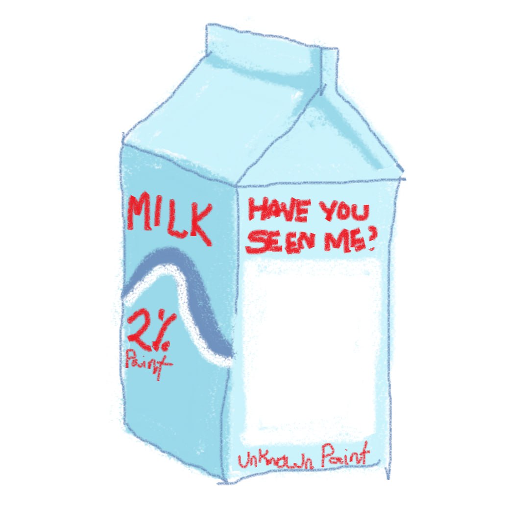 Have you seen me? Milk template